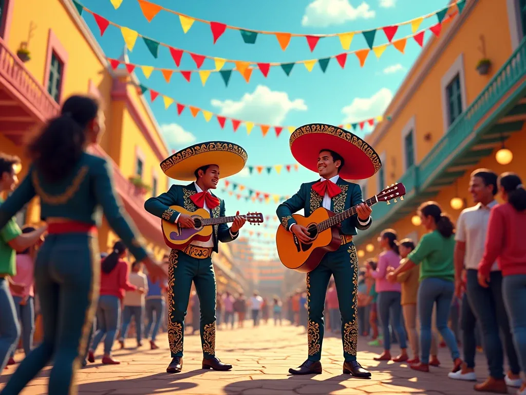 Mexická fiestová atmosféra